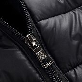 levne Pánská péřová vesta-Pánské Puffer Vesta Kamizelka Vesta Dovolená Denní Rande Módní Na běžné nošení Podzim zima Kapsy Polyester Zahřívací Pohodlné Pevná barva Zip Stojáček Běžný Černá Rubínově červená Oranžová Tmavomodrá
