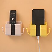 voordelige Opslag &amp; Organisatie-4 stuks afstandsbediening voor mobiele telefoon, wandhouder, opbergdoos voor afstandsbediening van airconditioning en tv zonder boren, opbergrek voor afstandsbediening in de badkamer