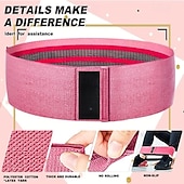 cheap Tool Accessories-Fabric Resistance Bands for Working Out, 6Pack Non-Slip Exercise Bands for Women and Men, Fabric Booty Bands for Home, Fitness, Pilates, Stretching