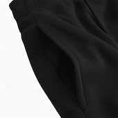 preiswerte Sweatpants-Herren Jogginghose Jogginghose Jogger Fleecehose Jogginghose mit weitem Bein Hose Tasche Elastischer Bund Einfach Komfort Weich Volle Länge Outdoor Lässig Täglich Klassicher Stil Lässig Schwarz Hell