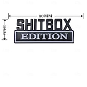  2 st roliga bilemblem 3D-märken – coola ABS-skärmdekaler som är kompatibla med de flesta bilar, lastbilar och stadsjeepar