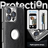 お買い得  iPhone用ケース-電話 ケース 用途 iPhone 16 15 14 Pro Max Plus 13 Pro Max バックカバー ワイヤレス充電をサポート 耐衝撃 レトロ風 TPU PUレザー
