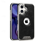 abordables Carcasas iPhone-teléfono Funda Para iPhone 16 15 14 Pro Max Plus 16e 13 Pro Max Funda Trasera Antigolpes Retro TPU Cuero de PU