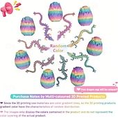 Недорогие Скульптуры-Набор из 12-дюймовых 3D-напечатанных яиц дракона, пасхальные яйца, мифические яйца дракона с драконом внутри, фантазийный коллекционный декор для детей и взрослых, идеальный подарок на Пасху или день