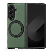 economico Cover Samsung-telefono Custodia Per Samsung Galaxy Piegatura a Z 7 Z Fold 6 Z Fold 5 Z Fold 4 Copertura Posteriore Magnetico Cavalletto Resistente agli urti Retrò TPU Pelle PU