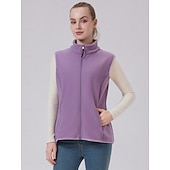 preiswerte Fleece &amp; 3 in 1 Jacken-Damen Wanderweste Fleeceweste Thermojacke Winter Draussen Anatomisches Design Frontreißverschluss Dicht Warm Oberteil Einfacher Schieber Vollreißverschluss Camping / Wandern / Höhlenforschung Reisen