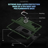 levne Pouzdra pro Samsung-telefon Carcasă Pro Samsung Galaxy Z-sklad 7 Z Fold 6 Z Fold 4 Zadní kryt Magnetické Stojánek Prstencová spona Brnění TPU PC