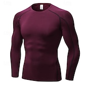 economico T-shirt e Canottiere da Corsa-Per uomo Maglia a compressione Strato di base per l&#039;allenamento T-shirt Fitness Manica Lunga Top Athleisure Autunno Asciugatura Rapida Palestra Pallacanestro Atletico abbigliamento sportivo