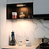 billige Julelys-1/3 stk. PIR-bevegelsessensorlys USB-lading magnetisk lang stripe LED-skaplys hjemmegarderobe vinskap skoskap korridor trappebelysning