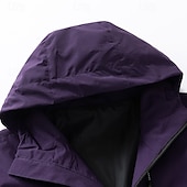 economico giacca sportiva-Per uomo Giacca Sportiva Giacca da Escursionismo Giacca antivento Sport all'Aperto Casuale Impermeabile Giacca a Vento Cerniera Tasca Primavera &amp; Autunno Tinta unica Attivo Con Cappuccio Regolare