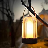 cheap Lamps &amp; Lamp Shades-Vintage Table LampPortable Cordless Lamp Touch Control Stepless Dimmer Rechargeable LED Birdcage Lamp Dimmable Flame Light for Home Bedroom Outdoor Nursery Camping Gift