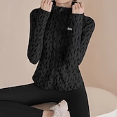 Women's Workout Jacket Breathable Drawstring Long Sleeve Sports Solid Color Top For Gym Zumba Running Slim Activewear4