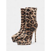 Γυναικεία μπλε και χρυσά μποτάκια στιλέτο με πλατφόρμα και πούλιες - έντονα υποδήματα για πάρτι, νυχτερινή ζωή Χαμηλού Κόστους Μπότες μόδας-Γυναικεία μπλε και χρυσά μποτάκια στιλέτο με πλατφόρμα και πούλιες - έντονα υποδήματα για πάρτι, νυχτερινή ζωή