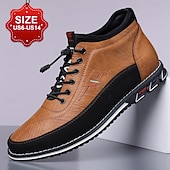 preiswerte Sneaker für Herren-braune High-Top-Wanderschuhe für Herren – bequeme Schnürschuhe für große Füße, Reisen und lange Wanderungen