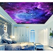 billige Veggoppheng-tapet Veggtepper Galakse Rom 3D Mystiker Soverom Stue Sovesal Dekorasjoner Vegg Dør Bakgrunn