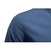 abordables T-shirts et débardeurs élites pour hommes-Homme Chemise en coton manche longue Couleur Pleine Frais Quotidien Occasionnel Boutons Henley École Entraînement Extérieur Toutes saisons Gris foncé Blanche Bleu T-shirt Henley