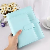 preiswerte Notizbücher &amp; Planer-A6/a5 pu leder diy binder notebook abdeckung tagebuch agenda planer papier abdeckung schule schreibwaren