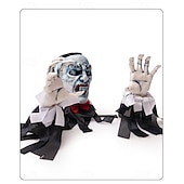 cheap Halloween-Halloween Vampire Count Zombie Ground Plug Haunted House Secret Room Courtyard Outdoor Glowing Horror Atmosphere Ground Ghost Decoration