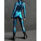 abordables Disfraces de Mujeres-Disfraz de carnaval Traje de Cuerpo Completo Trajes Zentai estampados Traje de cosplay Body Estampado Disfraz Sexy Víspera de Todos los Santos Hombre Mujer Chico Traje para Fiesta Rendimiento