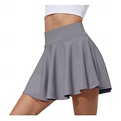 economico Shorts e motociclisti da yoga-Per donna Pantaloncini interni Gonne sportive 2 in 1 con tasche Vita Alta Pantaloni Palestra Athleisure Allenamento Estate Traspirante Tennis Golf Pickleball abbigliamento sportivo Abbigliamento