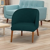 baratos Cobertura de Sofa-capa decorativa para cadeira com grade 5x5 e encosto alado - capa elástica para cadeiras de jantar ou de destaque
