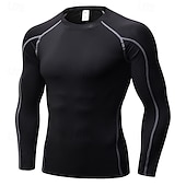 economico T-shirt e Canottiere da Corsa-Per uomo Maglia a compressione Strato di base per l&#039;allenamento T-shirt Fitness Manica Lunga Top Athleisure Autunno Asciugatura Rapida Palestra Pallacanestro Atletico abbigliamento sportivo