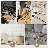 levne Kuchyňské náčiní a pomůcky-4dílný organizér kabelů pro kuchyňské spotřebiče, vylepšený držák navíječe kabelů, černý obal kabelu pro mixér, kávovar, fritézu a další malé spotřebiče