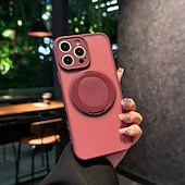 Недорогие Чехлы для iPhone-телефон Кейс для Назначение iPhone 17 Pro Max 17 Air i16 15 14 Pro Max Plus 13 Pro Max Кейс на заднюю панель Поддержка беспроводной зарядки Откидная подножка Защита от удара Ретро ПК