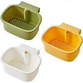 お買い得  トラベルバッグ＆ハンドバッグ-ワンボタン開閉式吊り下げシンクコーナーラック多目的野菜洗浄機/食器洗い機ホルダーキッチン、フルーツに最適 &amp;野菜保存とスープストレーナー