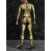 abordables Impresión-Trajes Zentai estampados Traje de cosplay Body Estampado Disfraz de carnaval Traje de Cuerpo Completo Hombre Mujer Disfraz Sexy Víspera de Todos los Santos Traje para Rendimiento Fiesta Mascarada