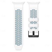 halpa Samsungin kellon rannekkeet-Kellon ranneke varten Samsung Galaxy Katso Ultra Ruostumaton teräs Silikoni Korvaus Hihna Kaksisävyinen Säädettävä Ruostumattomasta teräksestä valmistettu solki Urheiluhihna Ranneke