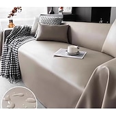 abordables Housse de canapé-Housse de sofa en faux cuir de luxe anti-rayures housse complète résistante aux cheveux jeté de sofa en une pièce pour toutes les saisons