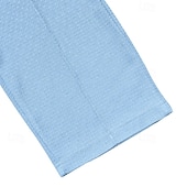 abordables Pierna Recta-Hombre Pantalones de Deporte Pantalones Pantalones deportivos de pierna recta Pantalones de gofres Correa Bolsillo Cintura elástica Plano Comodidad Deporte Diario Moda Casual Negro Blanco