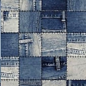 economico Schema Geometrico-Per uomo Patchwork Felpe con cappuccio Moda Cool Manica Lunga Con Cappuccio Nero Blu Coulisse Autunno Inverno progettista