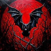  رجالي مصاصي الدماء تي شيرت كم طويل تي شيرت طباعة ثلاثية الأبعاد رقبة عالية مدورة قميص موضة مبالغ فيه شارع فضفاض مناسب للبس اليومي أصفر أحمر أخضر الصيف الربيع الخريف ملابس S M L XL XXL XXXL