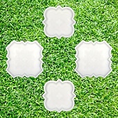 Недорогие Товары для дома-2 красивых пластиковых формы для большой бетонной плитки, бетонная форма для цемента, пластиковая форма для кирпича, бетонная форма для каменной плитки, для создания больших и маленьких замковых