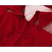 ieftine Rochii-1950 Retro / vintage Rochii Rochie leagăn Mâneci scurte Culoare solidă Costume de fancy Pentru femei Carnaval Mascaradă Purtare Zilnică Petrecerea Burlăcițelor Adulți Rochie