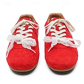 abordables Baskets-Baskets rétro à lacets en daim pour hommes, chaussures décontractées légères pour le style urbain et les tenues de week-end