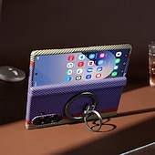 Недорогие Чехлы для Samsung-телефон Кейс для Назначение SSamsung Galaxy Z-образный сгиб 7 Z-сгиб 6 Z Fold 5 Z Fold 4 Кейс на заднюю панель и протектор экрана Откидная подножка Защита от удара Ретро ПК