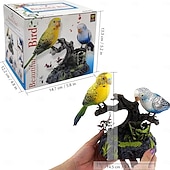 お買い得  造花-音で鳴く鳥、インタラクティブ玩具、電気鳥、話すオウム、電子ペット、オフィス、家の装飾、ペンホルダー、子供のおもちゃ