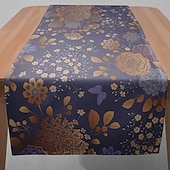 levne Ubrusy-1 Pc Ubrus s květinovým potiskem – Obdélníková dekorace ubrusu pro jídelní stůl restauraci banket a venkovní párty