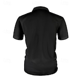voordelige Klassieke polo voor heren-Multi-pakketten 3 stuks Voor heren Revers Korte Mouw Wit+Zwart+Blauw Ice Silk seersucker polo Polo's met knopen Golfshirt Jacquard Effen Vakantie Alledaagse kleding Polyester Zomer