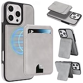 tanie Etui do iPhone&#039;ów-telefon Kılıf Na iPhone 17 Pro Max 17 Air 16 15 14 Pro Max Plus 16e 13 Pro Max Osłona tylna Magnetyczne Stopka Gniazdo karty Retro TPU Skóra PU