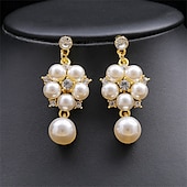 halpa Korusetit-Korusetti 2 Vihreä Helmi Kromi 1 Kaulakoru Korvakorut Naisten Tyylikäs Vintage Muoti Vintage-tyyli Perinteinen Korusetti Käyttötarkoitus Häät Juhla Häävieras