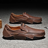 halpa Miesten loaferit ja nauhattomat kengät-Miesten ruskeat slip-on-mokkasiinit ajokengät – joustavat ja rennot loaferit viikonloppumatkoille, työmatkoille ja kesäretkille