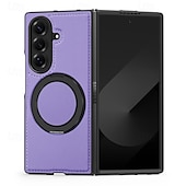 economico Cover Samsung-telefono Custodia Per Samsung Galaxy Piegatura a Z 7 Z Fold 6 Z Fold 5 Z Fold 4 Copertura Posteriore Magnetico Cavalletto Resistente agli urti Retrò TPU Pelle PU