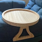 abordables Suministros para el hogar-Mesa con reposabrazos para sofá estable, 1 bandeja con clip para mesa con reposabrazos, fija automáticamente la superficie de la mesa, perfecta para espacios pequeños, un gran regalo para familiares y