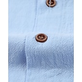 economico Camicie di lino-Per uomo Camicia Camicia di lino Camicia casual Camicia con Bottoni Camicia di cotone Semplice Vacanza Camicia hawaiana Nero Bianco Giallo Blu marino Manica Lunga Bavero Primavera Autunno