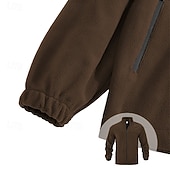economico Giubbotti e cappotti da uomo-Per uomo Giacca Invernale Giacca in Pile Giacca Casual Vacanza Quotidiano Calore Termico Tasca Pile Autunno Inverno Semplice Moda Streetwear Collo alla coreana Regolare Nero Avorio Viola Arancione