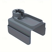 abordables Suministros para el hogar-1 bandeja portavasos de silicona multifuncional para reposabrazos de sofá antideslizante con portavasos, posavasos resistente al calor, organizador con bolsillos laterales para controles remotos,